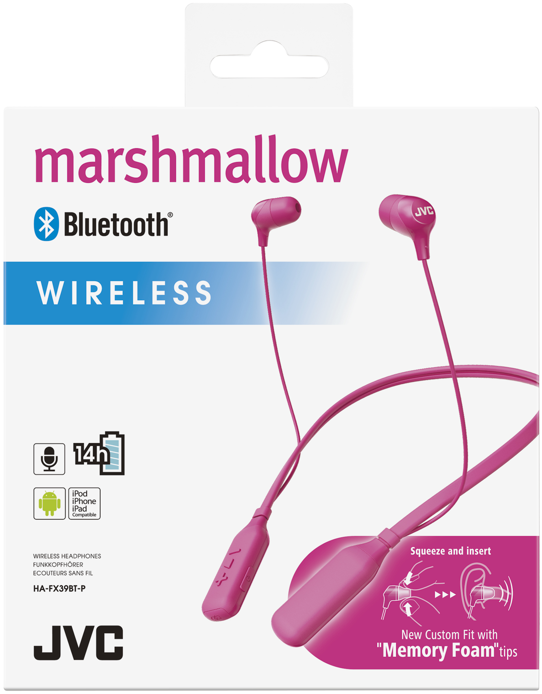 JVC HA-FX39BT-P-E Wireless neckband headphones – image 2