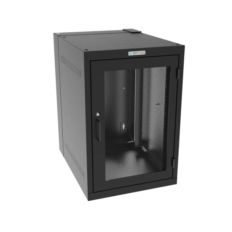 Vertiv GL36WDM-B-00 rack cabinet 18U Wall mounted rack Black – image 1