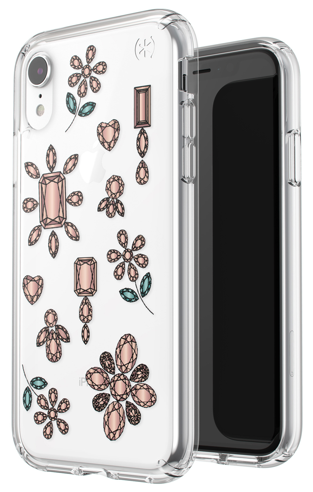 Speck Presidio Clear + Print Apple iPhone XR Dancingdiamonds Peach Gold/Clear – image 4