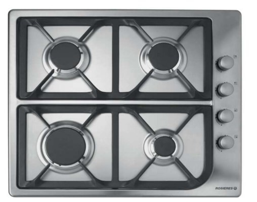 Rosieres RTL64FMIN hob Stainless steel Built-in Gas 4 zone(s)