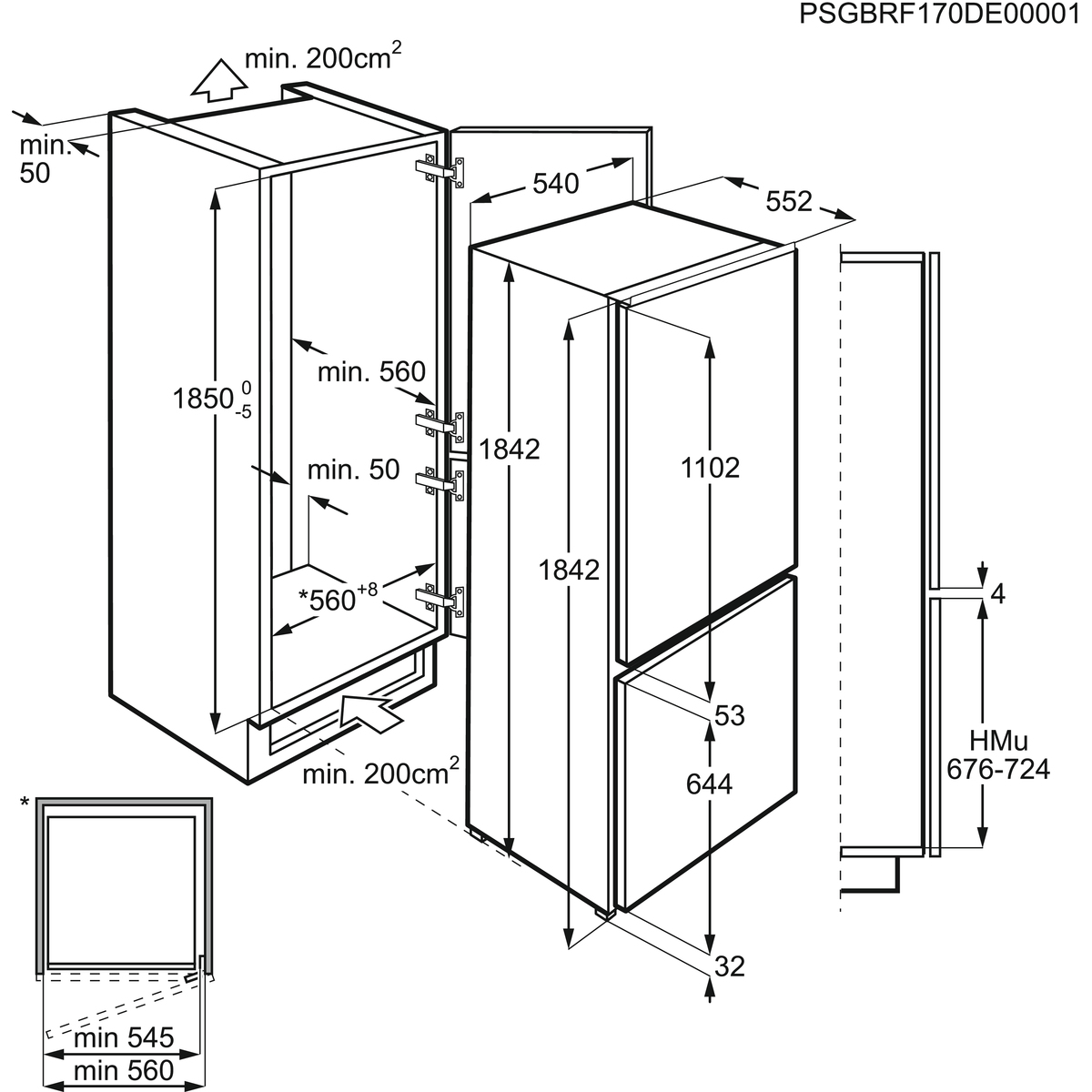 Electrolux ENN3101AOW fridge-freezer Built-in – image 7