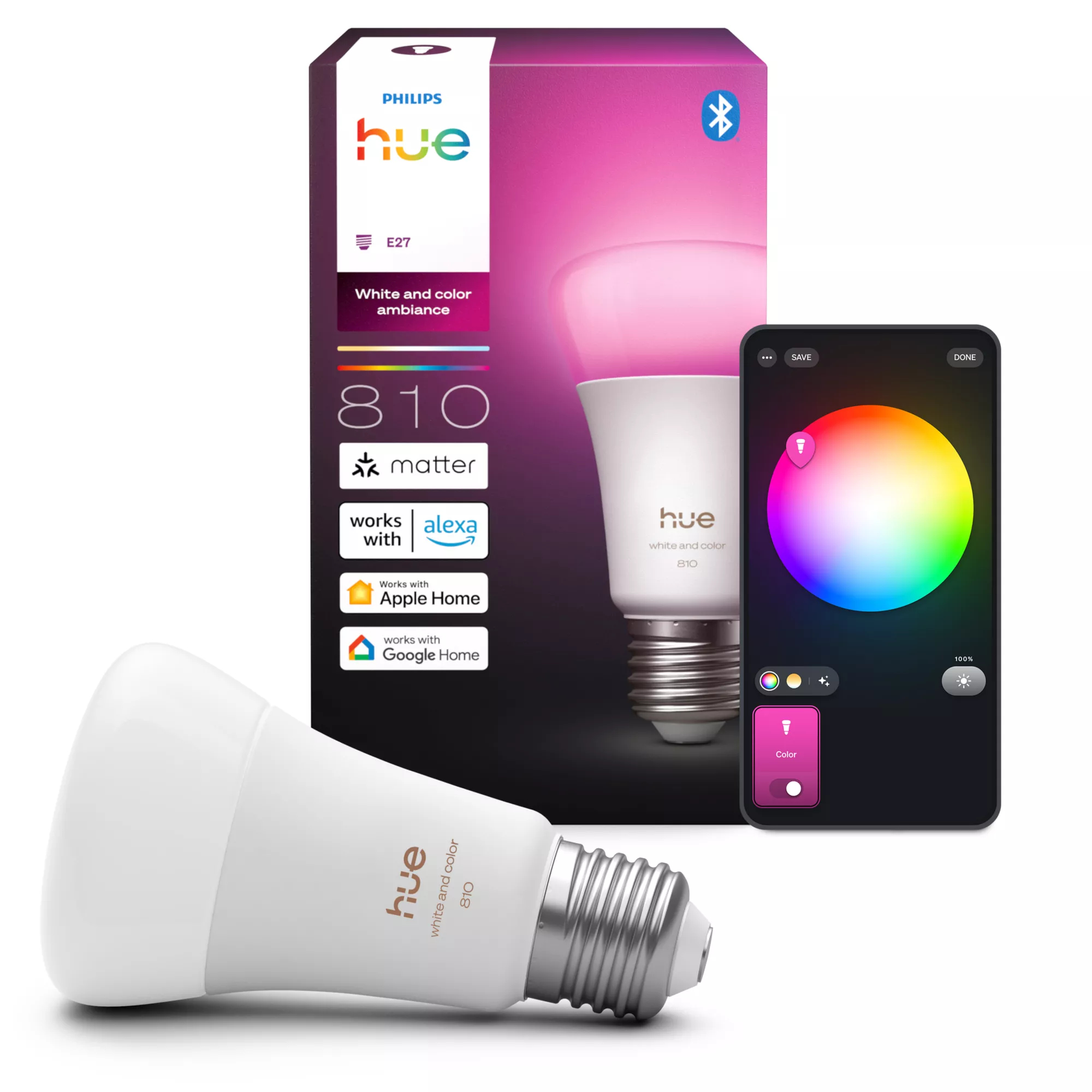 Philips by Signify Philips Hue White and colour ambience A60 – E27 smart bulb – 810 – image 3
