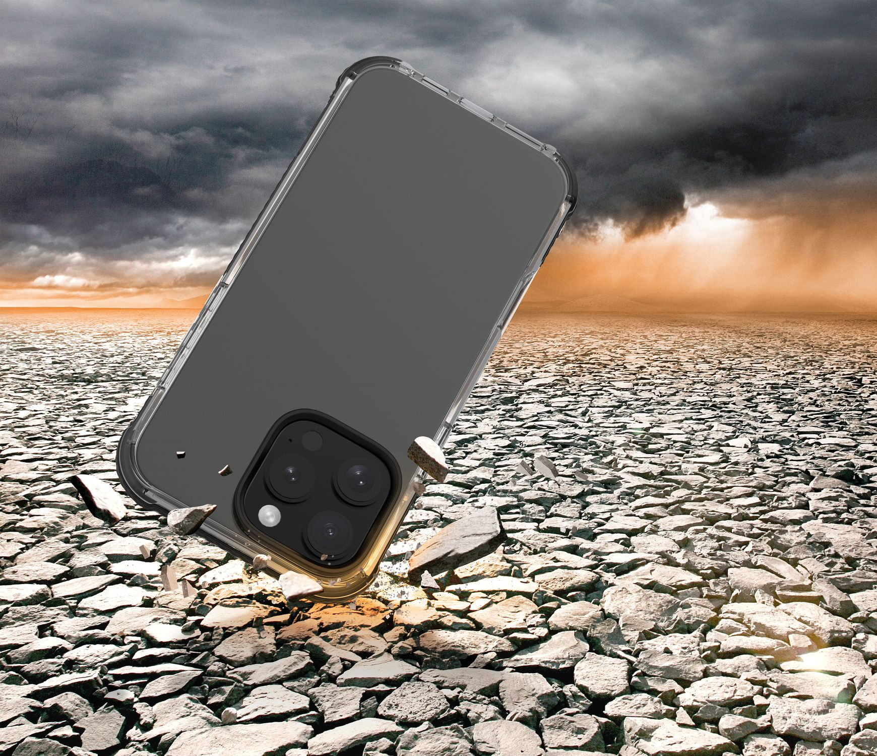 Tetra Force Strong Guard - iPhone 16 Pro Ultraverstärkte, stoßdämpfende Schutzhülle mit integrierter antibakterieller Microban®-Technologie