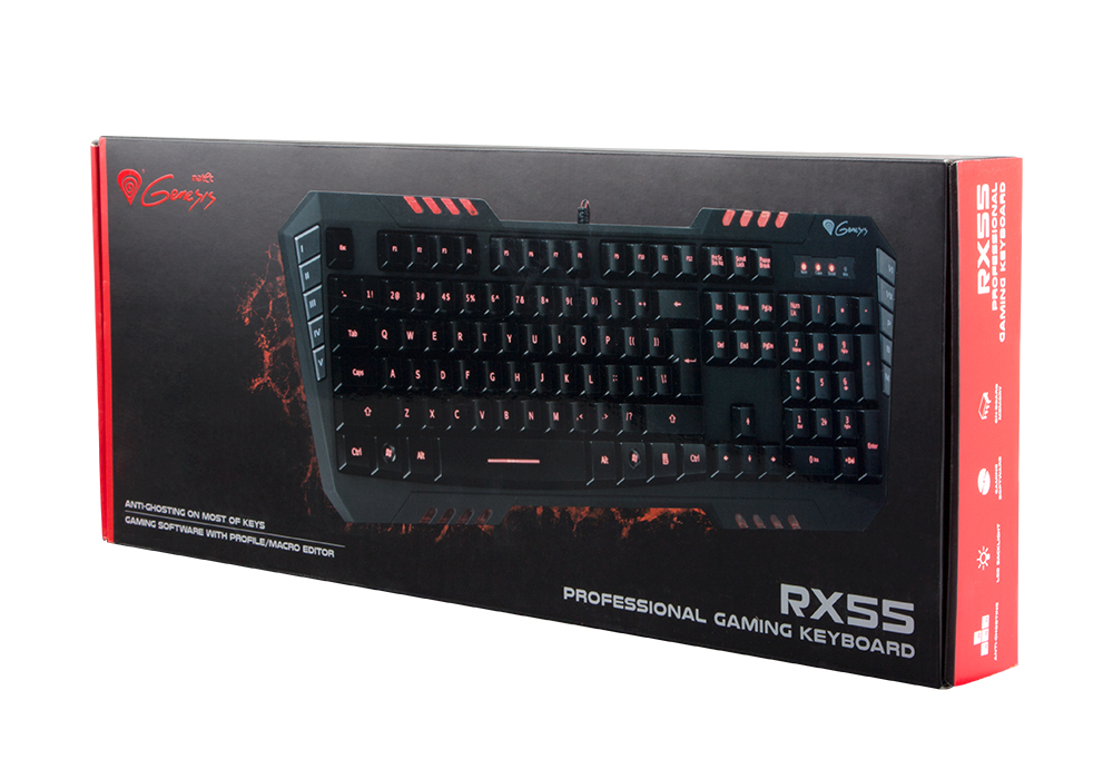 GENESIS RX55 keyboard Gaming USB QWERTY Black – image 6