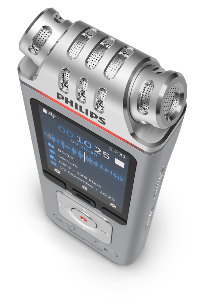 Philips Voice Tracer DVT4110/00 dictaphone Flash card Chrome, Silver – image 3