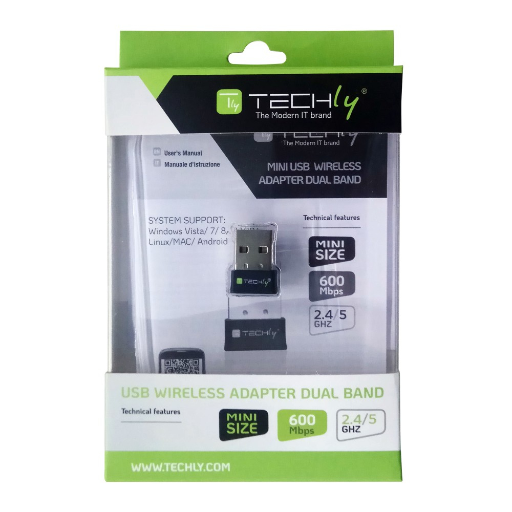 Techly I-WL-USB-600TY network card WLAN 583 Mbit/s – image 2