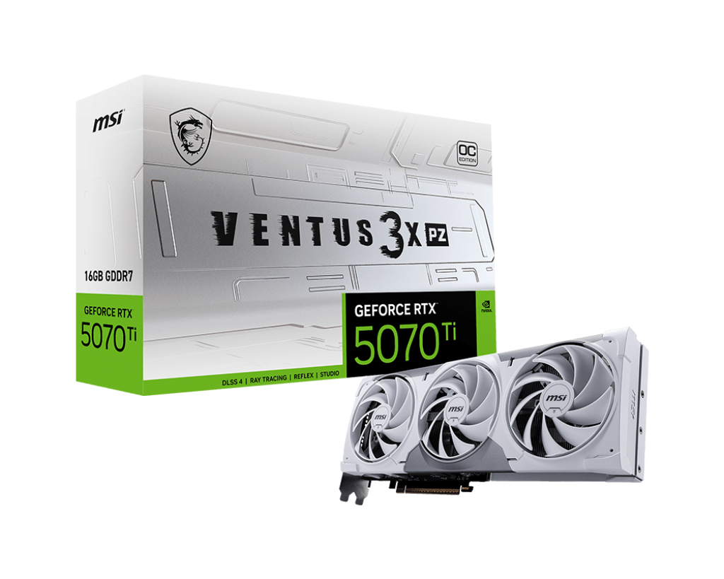 MSI GEFORCE RTX 5070 TI 16G VENTUS 3X PZ OC – image 1