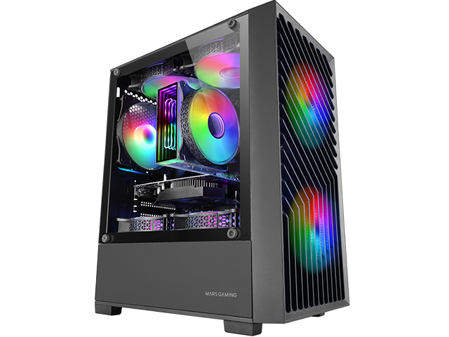 Mars Gaming MC-VORTEX Mini Tower Black image 2