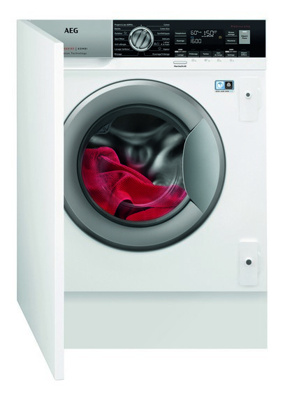 AEG LWX8463BI washer dryer Built-in Front-load White – image 1