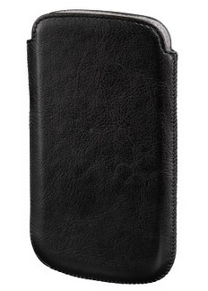 Hama 134443 mobile phone case Pull case Black