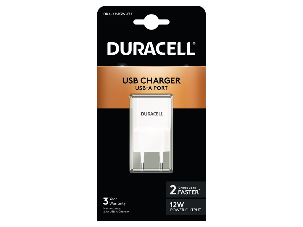 Duracell 2.1A USB Phone/Tablet Charger