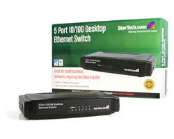 StarTech.com 5 Port 10/100 Desktop Ethernet Switch