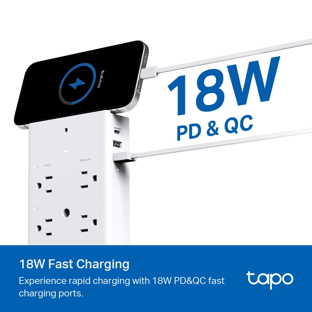 Multicontacto TP-LINK TAPO P306 - 6 Contactos - 2 USB - Wi-Fi - TAPO P306 Multicontacto TP-LINK TAPO P306 - 6 Contactos - 2 USB - Wi-Fi - TAPO P306