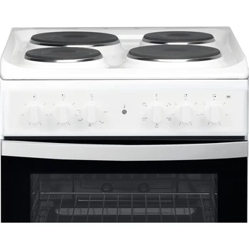 Indesit IS5E4KHW/EU cooker Freestanding cooker Electric Black, White – image 2