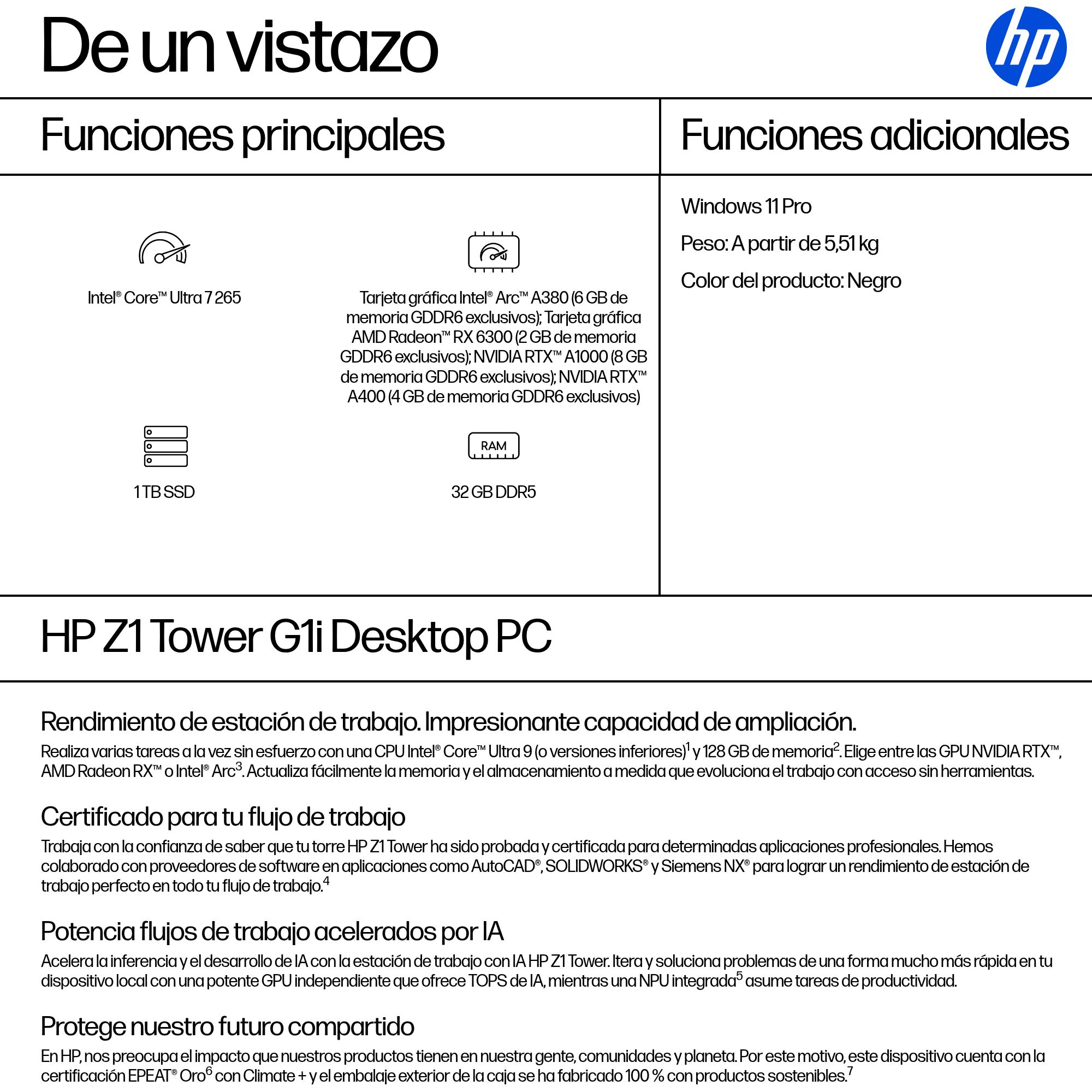Workstation Torre HP Z1 G1i - imagen 4