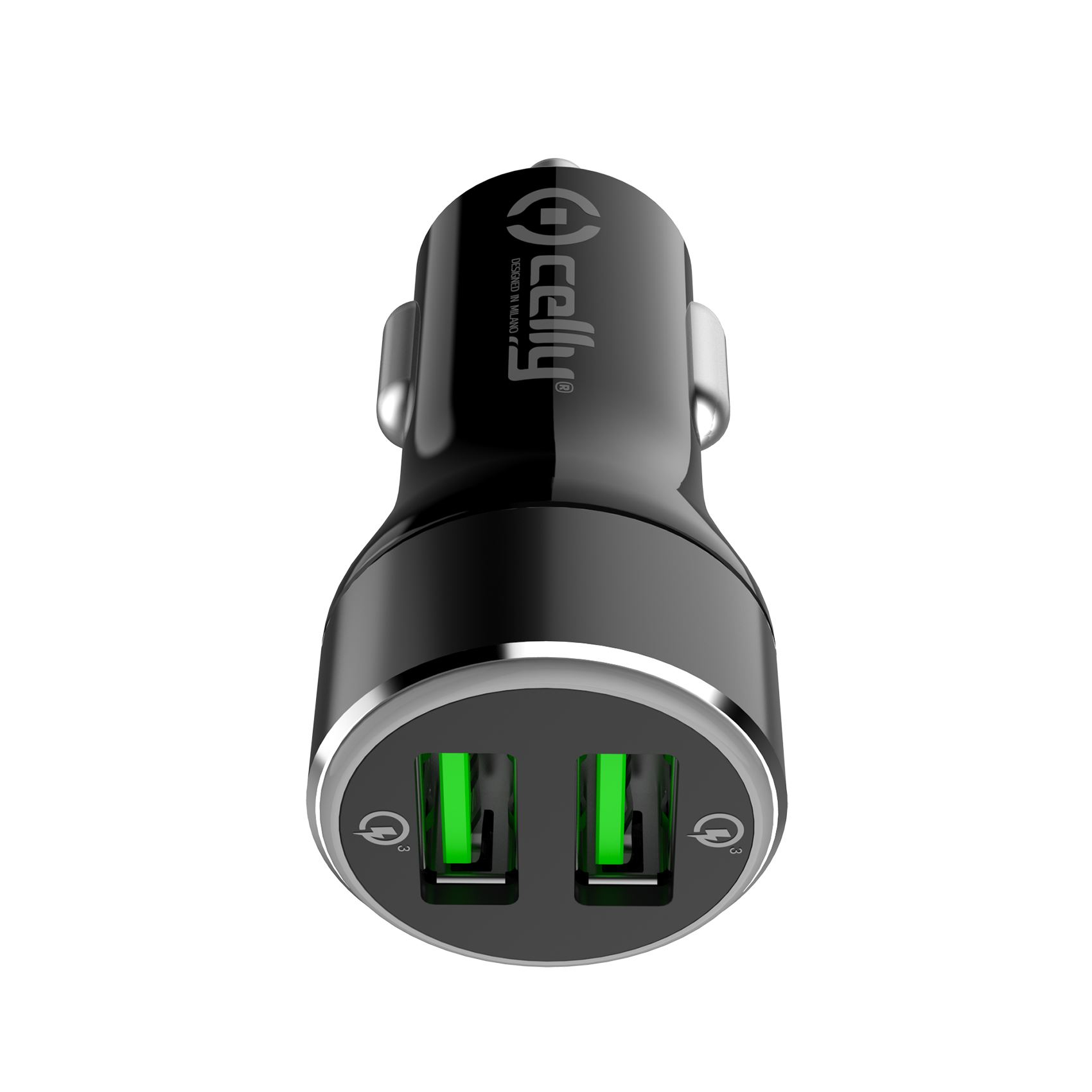 Celly CC2USBQC30BK mobile device charger Black USB Fast charging Auto – image 2
