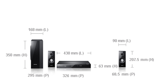 Samsung HT-C5200 home cinema system 2.1 channels – image 2