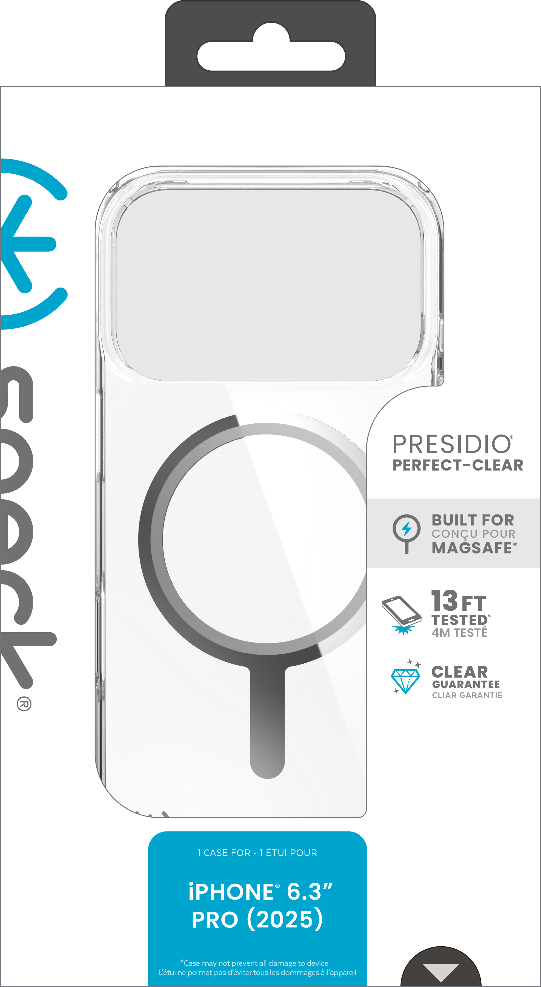 Speck Presidio Perfect Clear + MS Apple iPhone 17 Pro Clear - with Microban – image 5