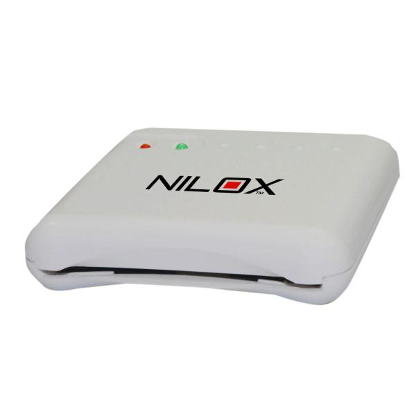 Nilox 10NXCR12SM001 card reader USB 2.0 White