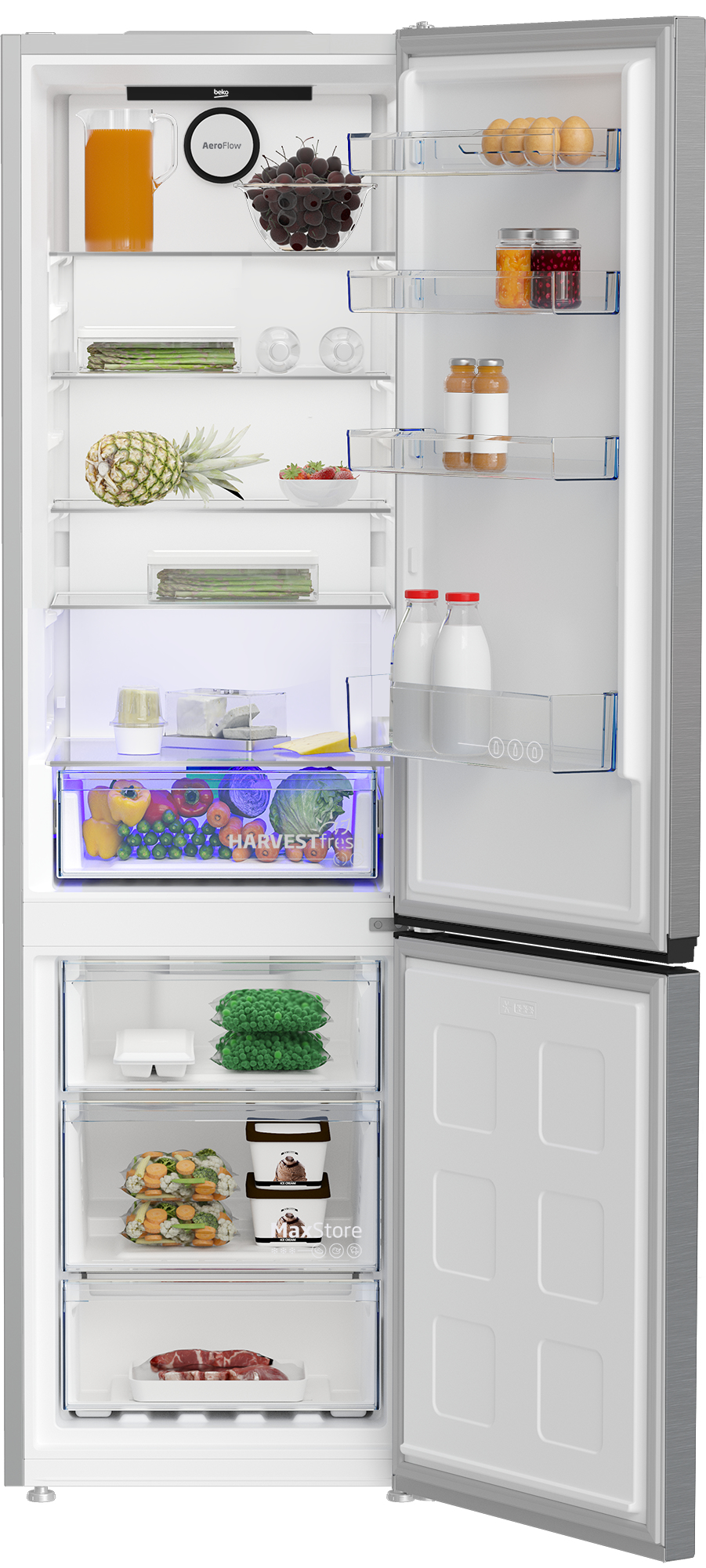 Beko B3RCNA404HXB fridge-freezer Freestanding – image 4