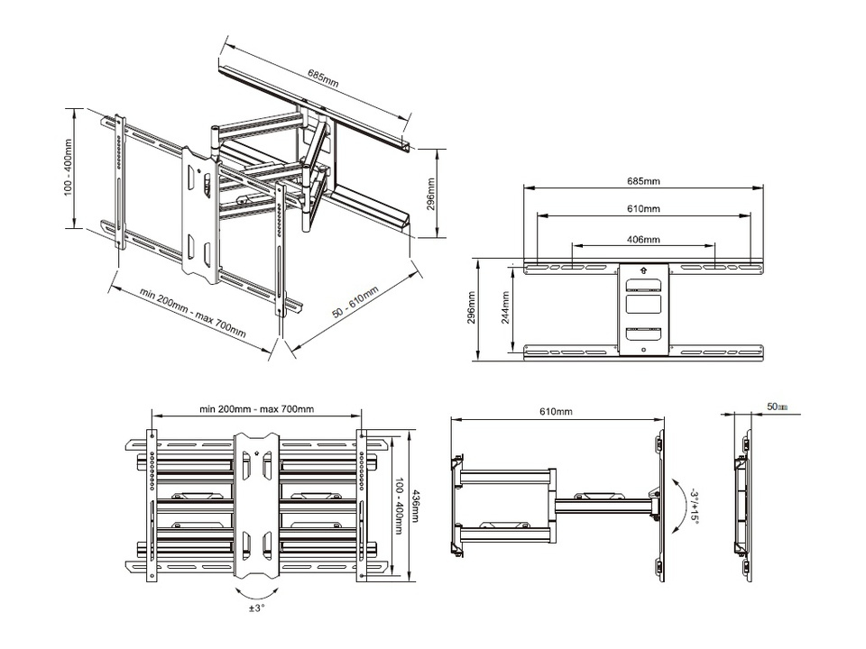 Multibrackets M Universal Flexarm Pro – image 5