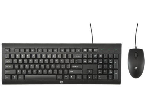 HP C2500 keyboard Mouse included Office USB Black – image 1