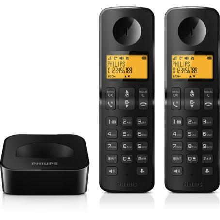 Philips B1912B/FR telephone DECT telephone Caller ID Black