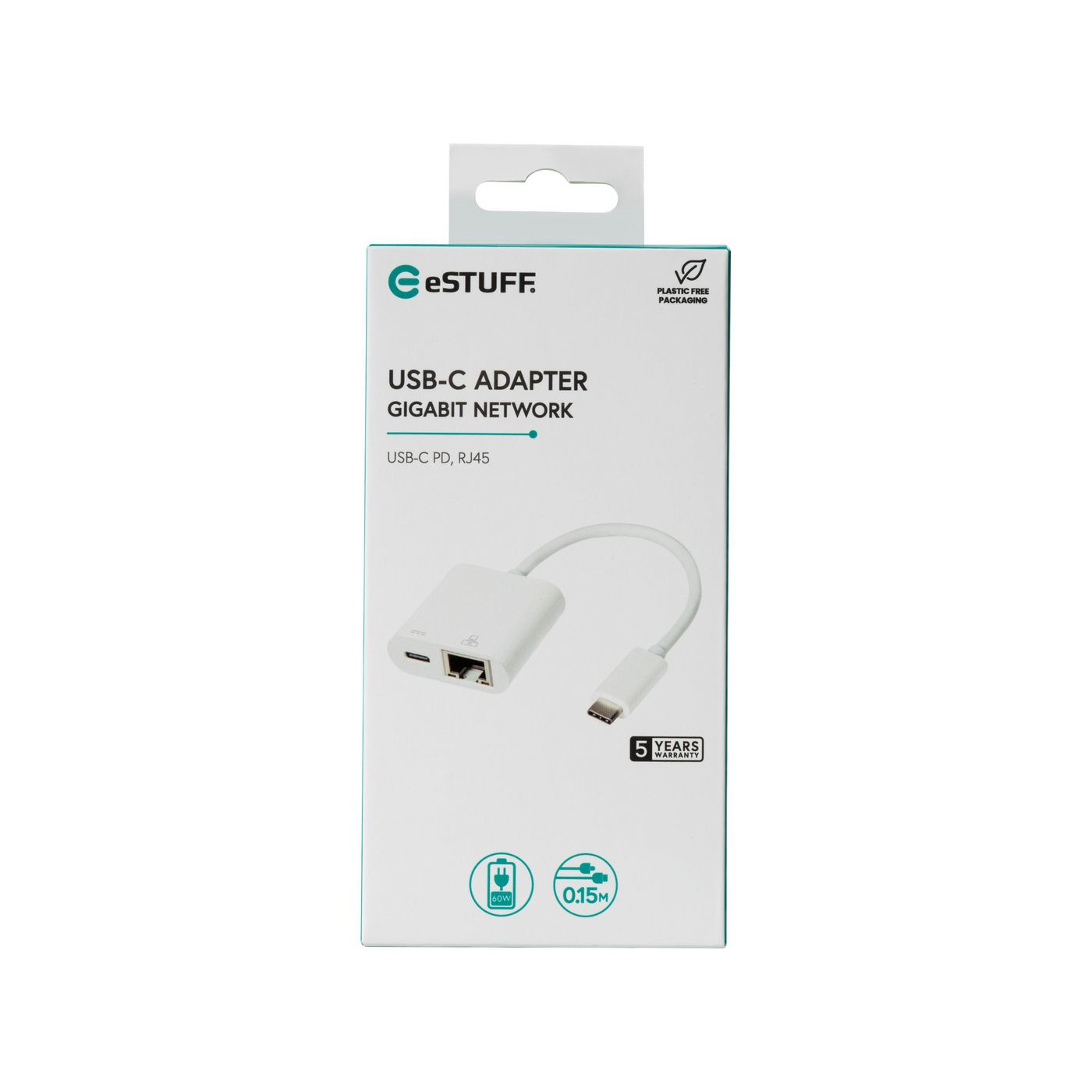 eSTUFF ES623006WH interface hub USB 3.2 Gen 1 (3.1 Gen 1) Type-C 1000 Mbit/s White – image 2