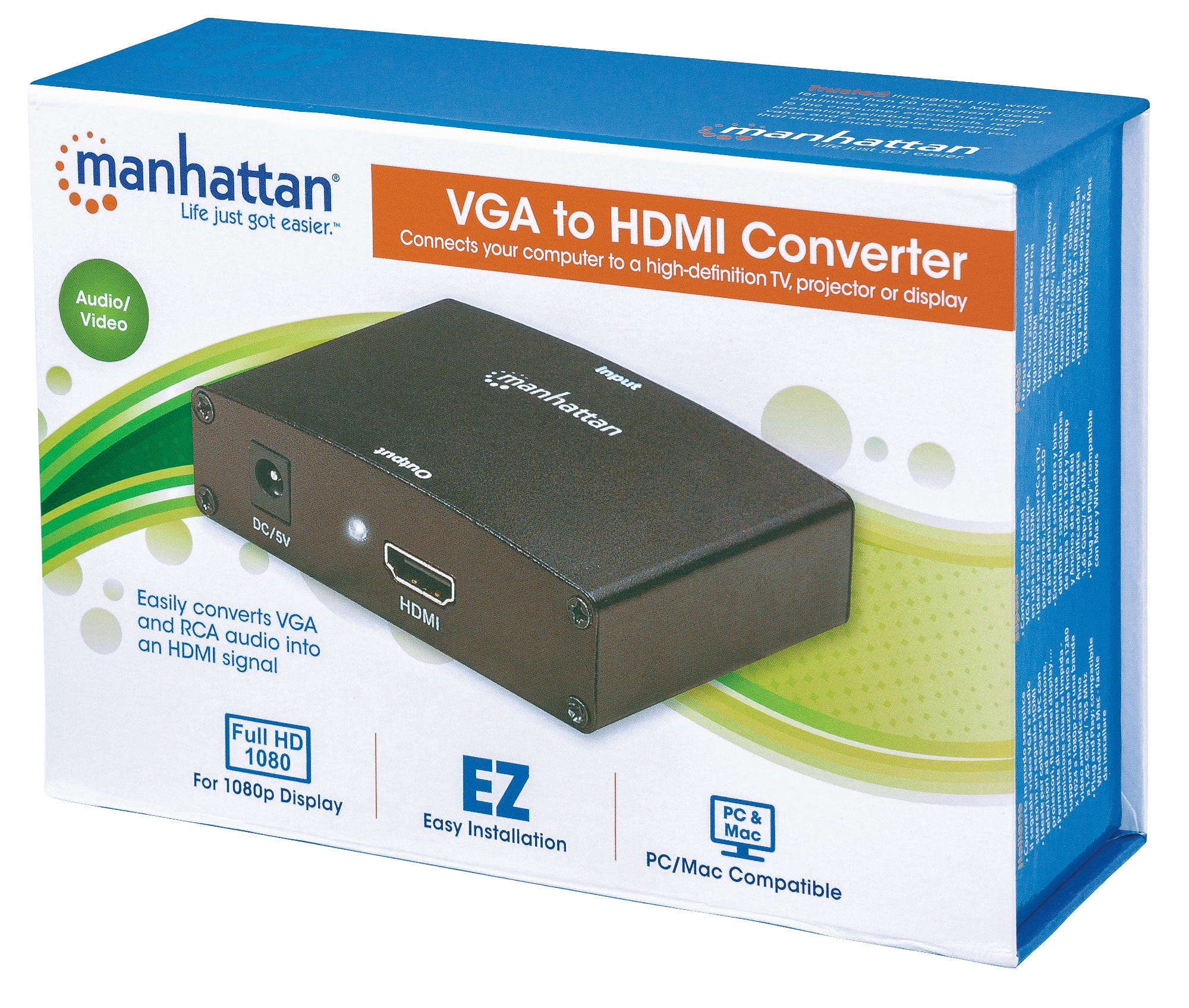 Manhattan VGA to HDMI 1080p Converter, supports up to – image 8