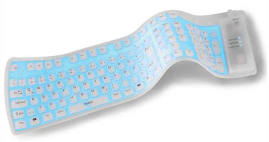 KeySonic ACK-109EL keyboard USB + PS/2 German White