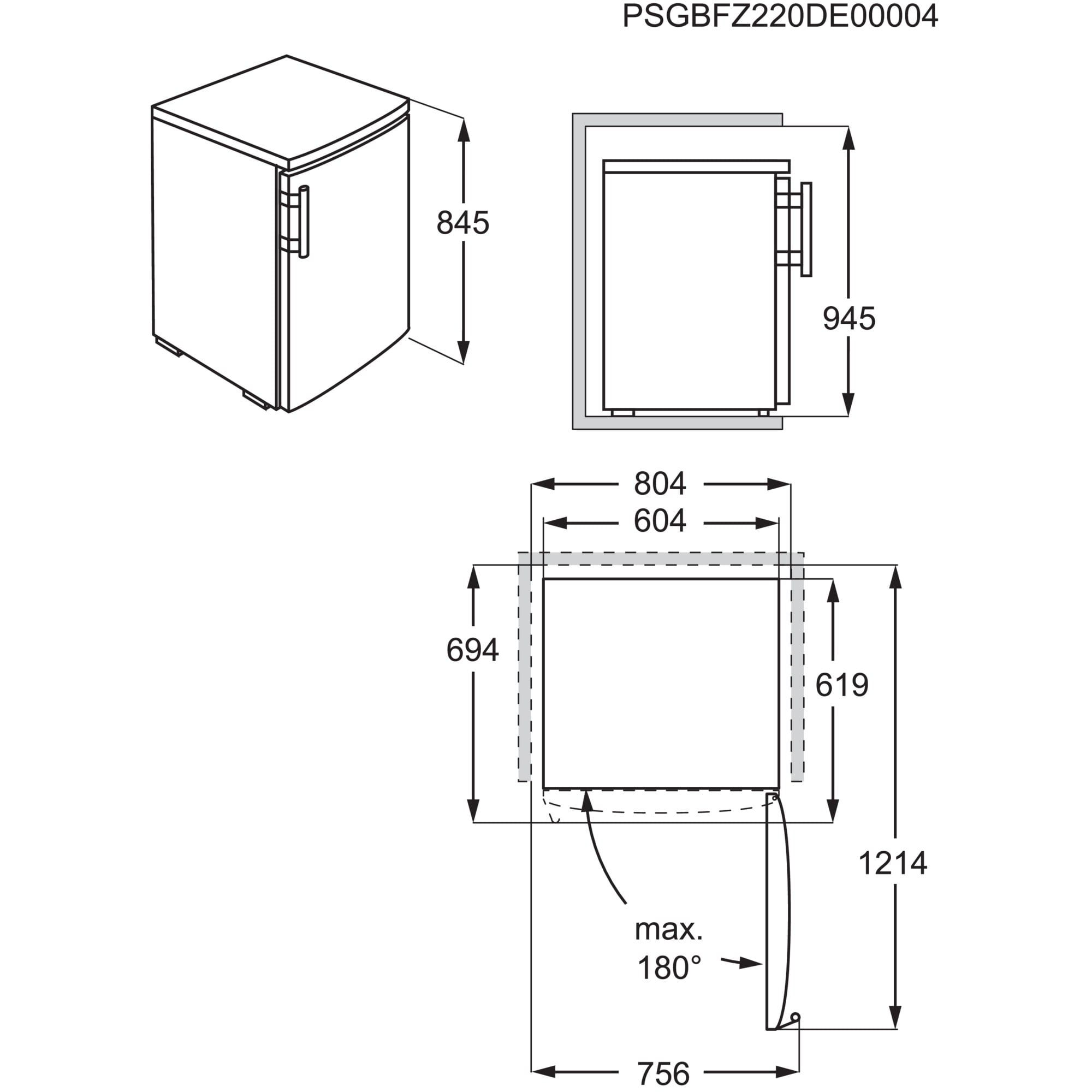 AEG RTB415E2AW fridge Freestanding – image 8