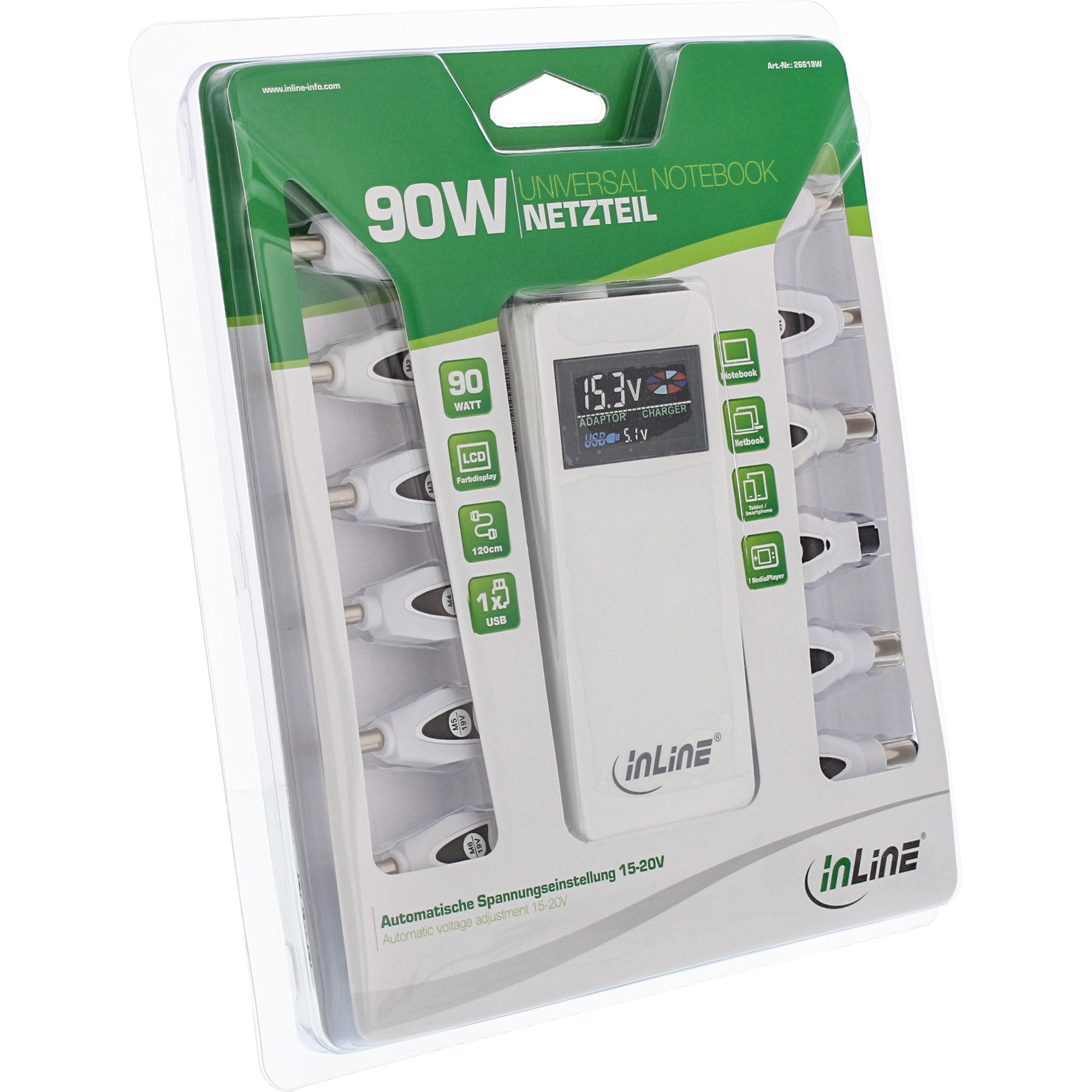 InLine Power Supply Notebook Adapter – image 8