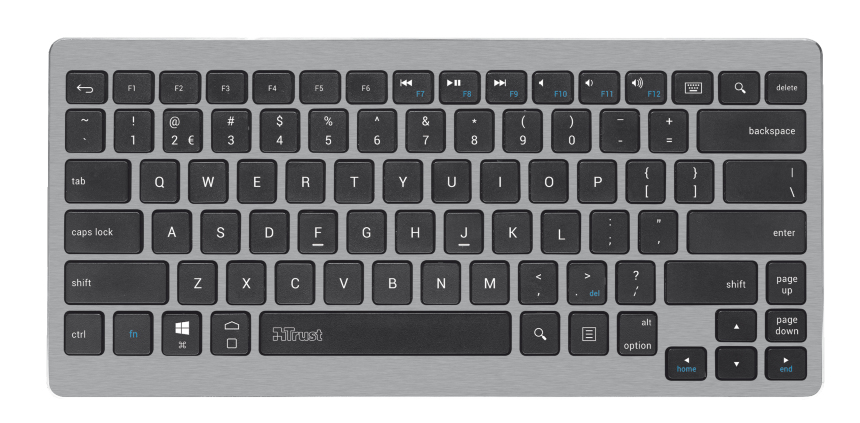 Trust 19043 mobile device keyboard Bluetooth Silver – image 4