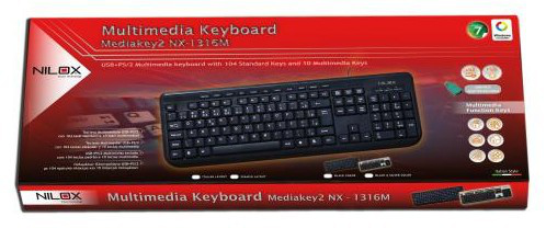 Nilox 10NXKB3526005 keyboard USB + PS/2 – image 2