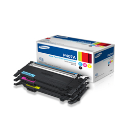 Samsung CLT-P407A toner cartridge 3 pc(s) Original Cyan, Magenta, Yellow