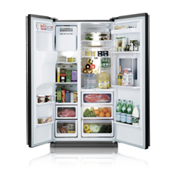 Samsung RS21HKLMR1 side-by-side refrigerator Freestanding – image 2