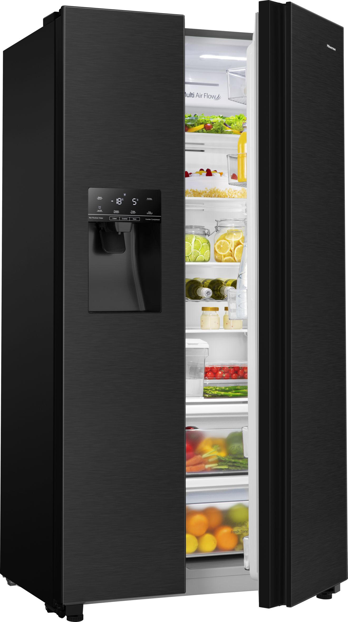 Hisense RS694N4TFE side-by-side refrigerator Freestanding – image 2