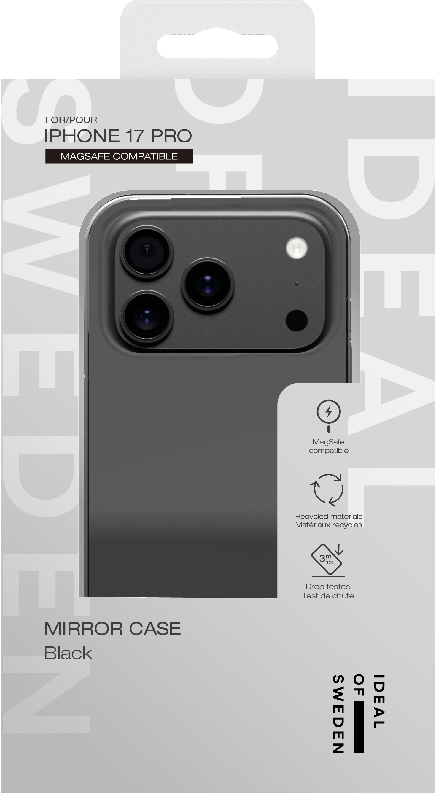 iDeal of Sweden Mirror Case MagSafe iPhone 17 Pro Mirror Black – image 3