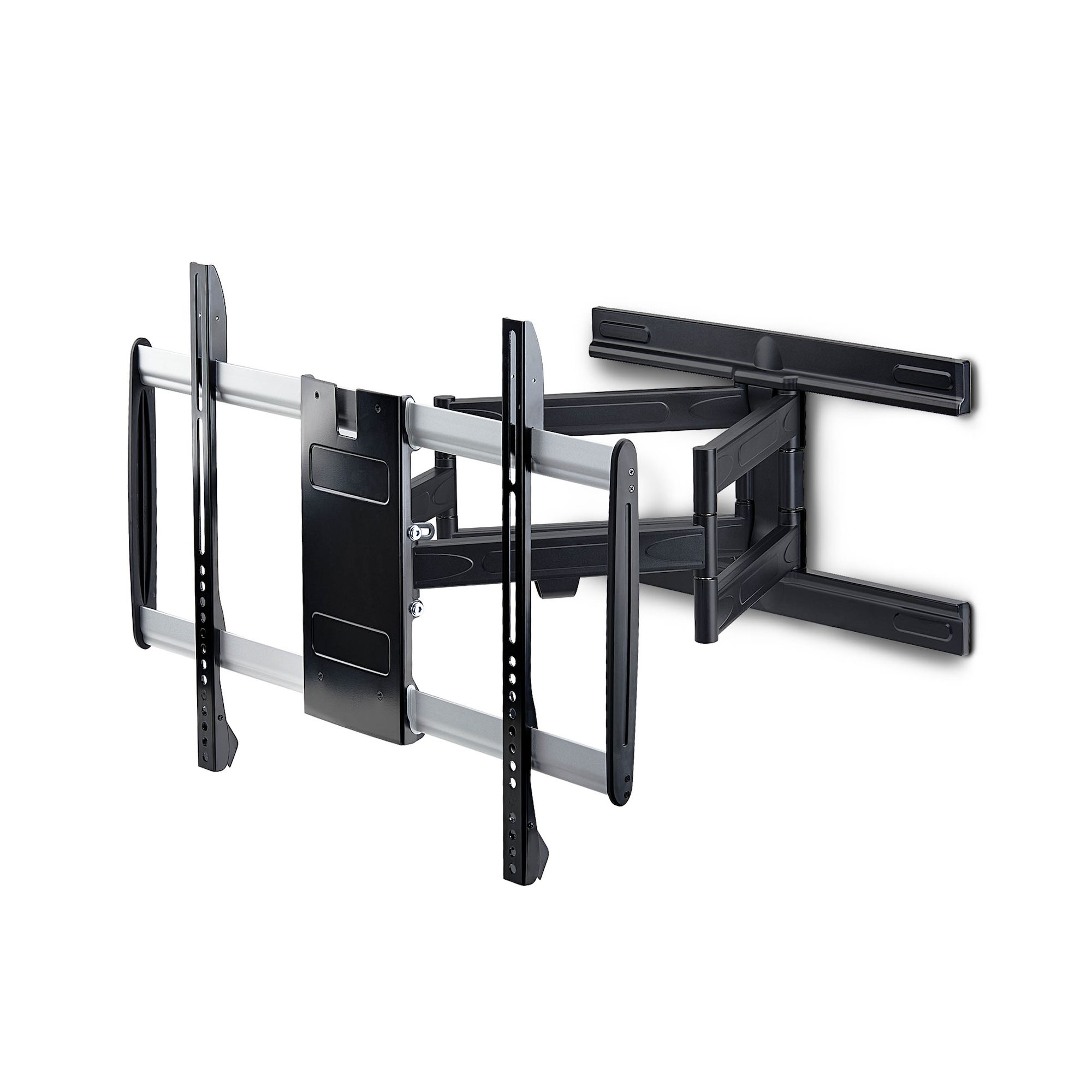 StarTech.com - Mounting kit (wall mount, 2 vertical brackets) - articulating - for flat panel - low profile,VESA 600x400,45Kg - aluminium, steel - black, silver - screen size: 32"-65" - wall-mountable - TAA Compliant