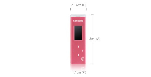 Samsung YP-U3 2GB Pink – image 3