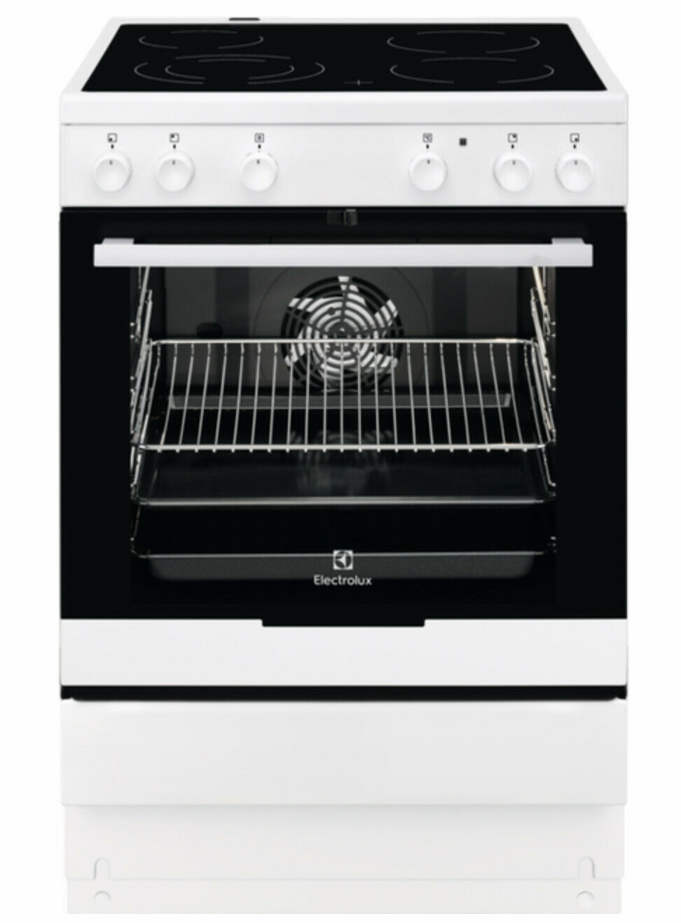 Electrolux EKC6054SOW Freestanding cooker Electric Ceramic hob Black, White – image 1