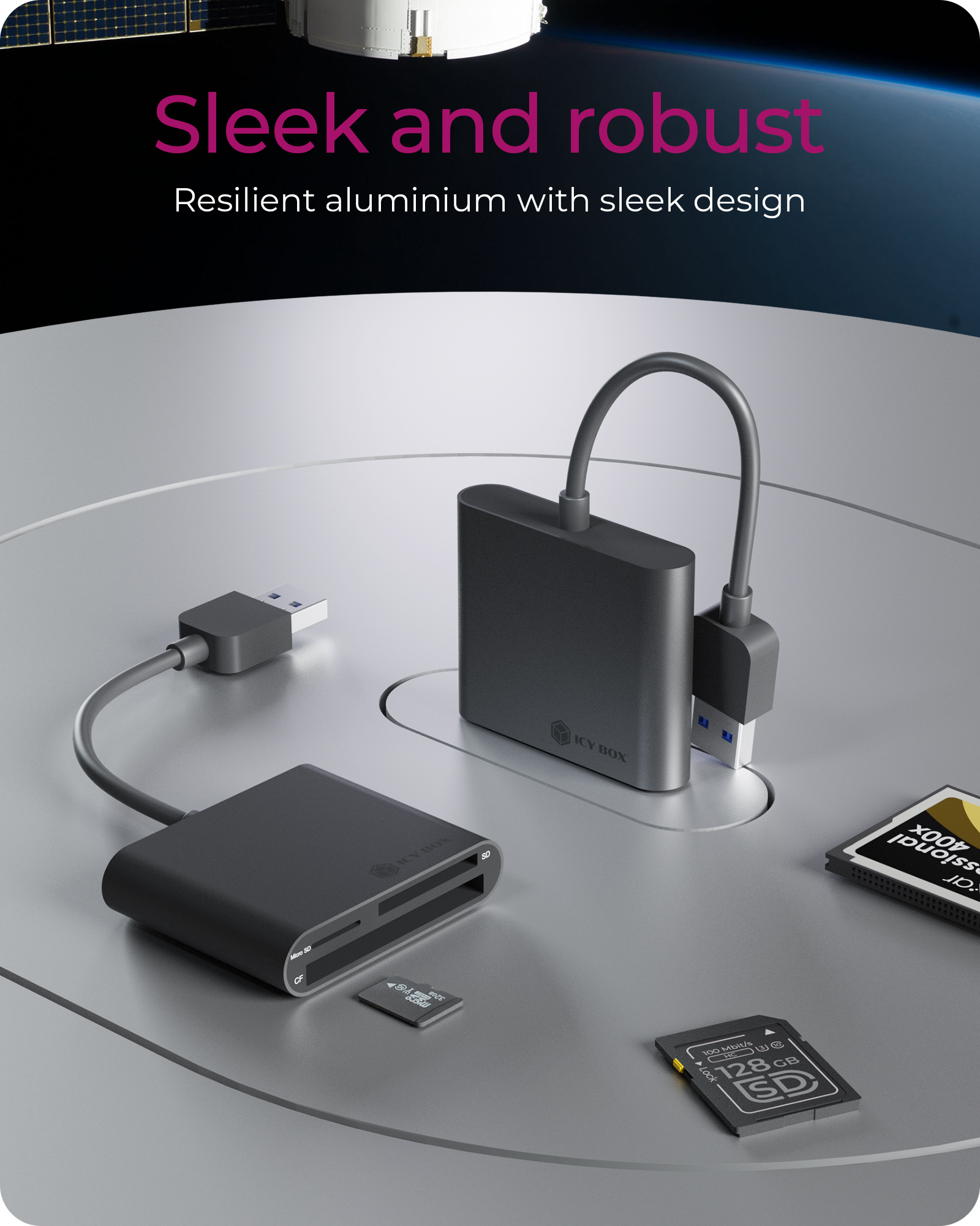 ICY BOX IB-CR301-U3 card reader USB 3.2 Gen 1 (3.1 Gen 1) Black – image 6