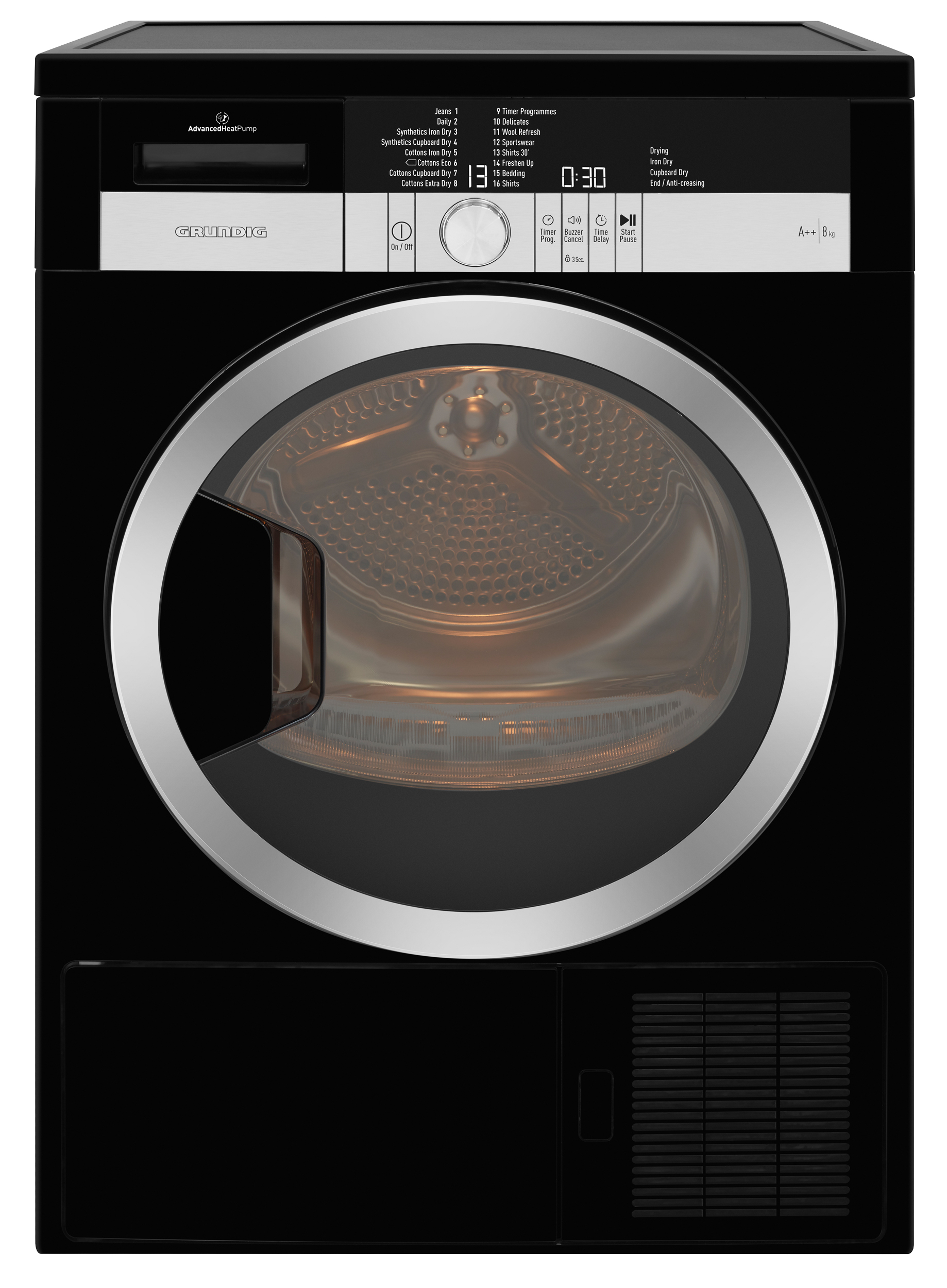 Grundig GTN38250MGCB tumble dryer Freestanding Front-load – image 4