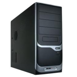 Nilox 01PC375515002 computer case Midi Tower Black, Silver