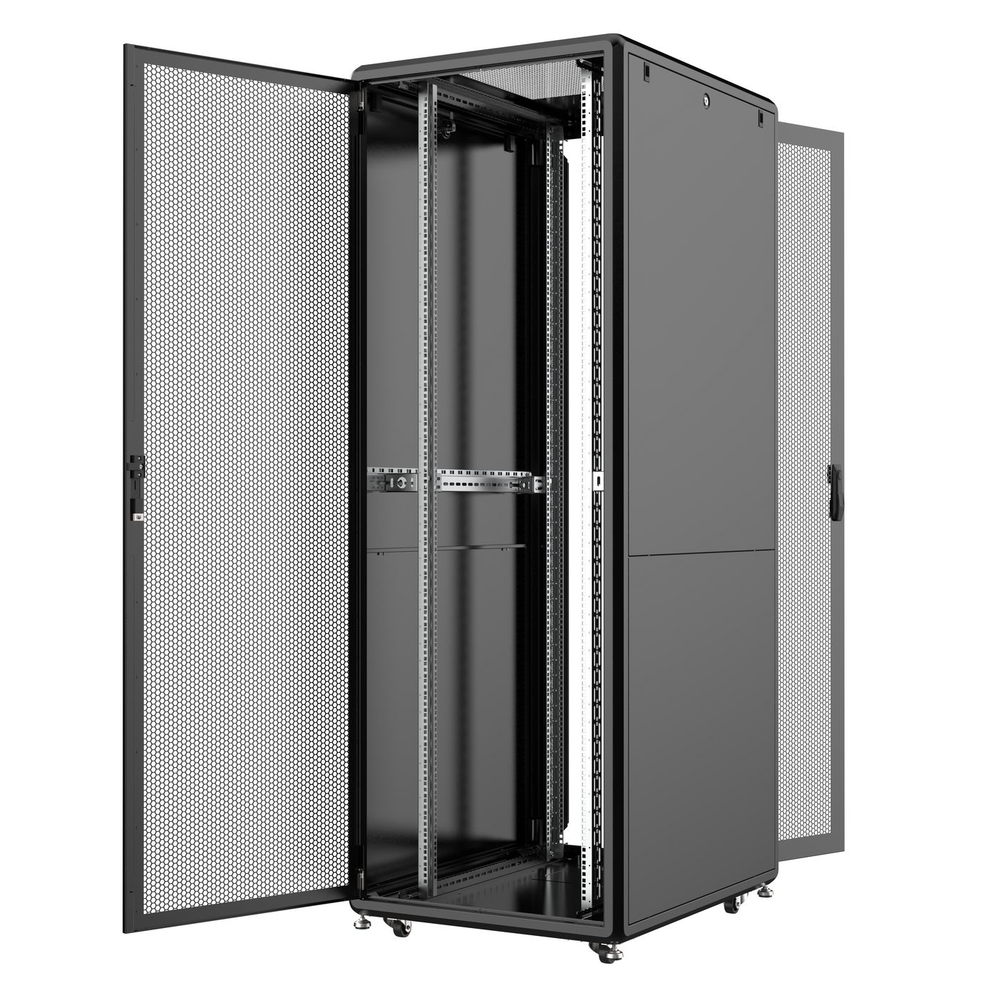 Lanview RSL46U81BL-FP rack cabinet 46U Freestanding rack Black – image 2