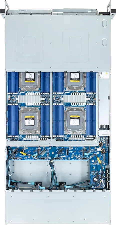 GIGABYTE H273-Z82-IAW1 AMD SoC Socket SP5 Rack (2U) Black, Steel – image 4