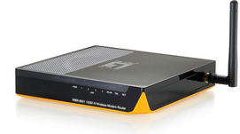 LevelOne WBR-6601A wireless router Black, Yellow – image 2