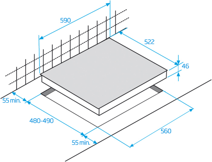 Beko HILW64222S hob Black Built-in Gas 4 zone(s) – image 4