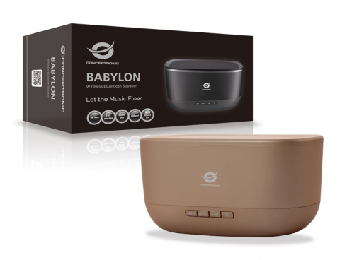 Conceptronic BABYLON Wireless Bluetooth Speaker, gold – image 2