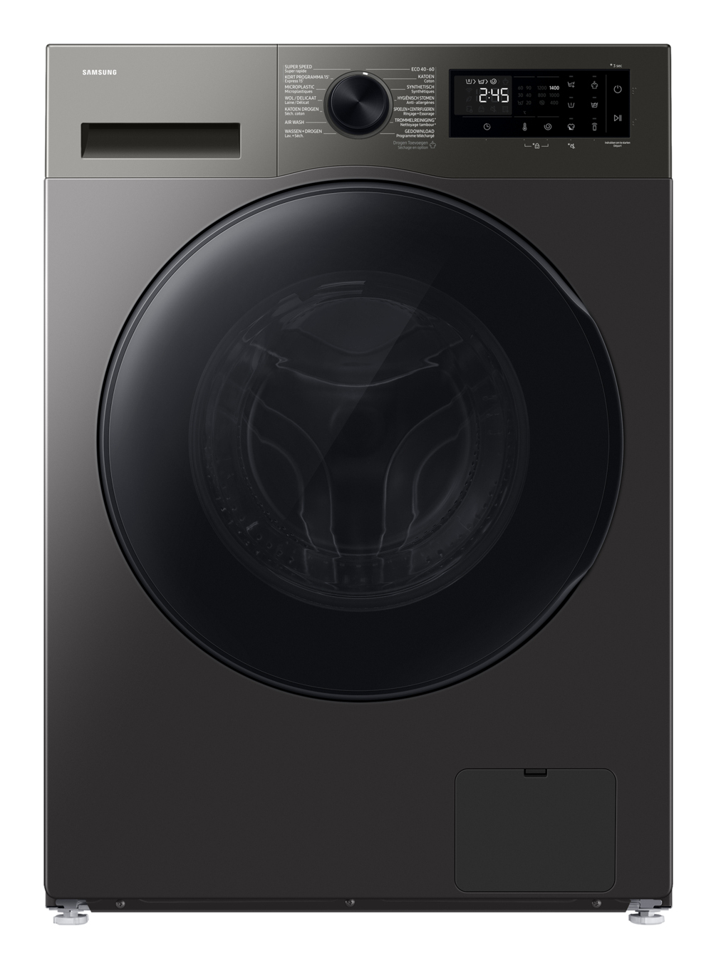 Samsung WD9UHG5U34BXEN washer dryer Freestanding Front-load Stainless steel – image 1